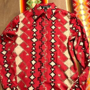 Southwest style button up